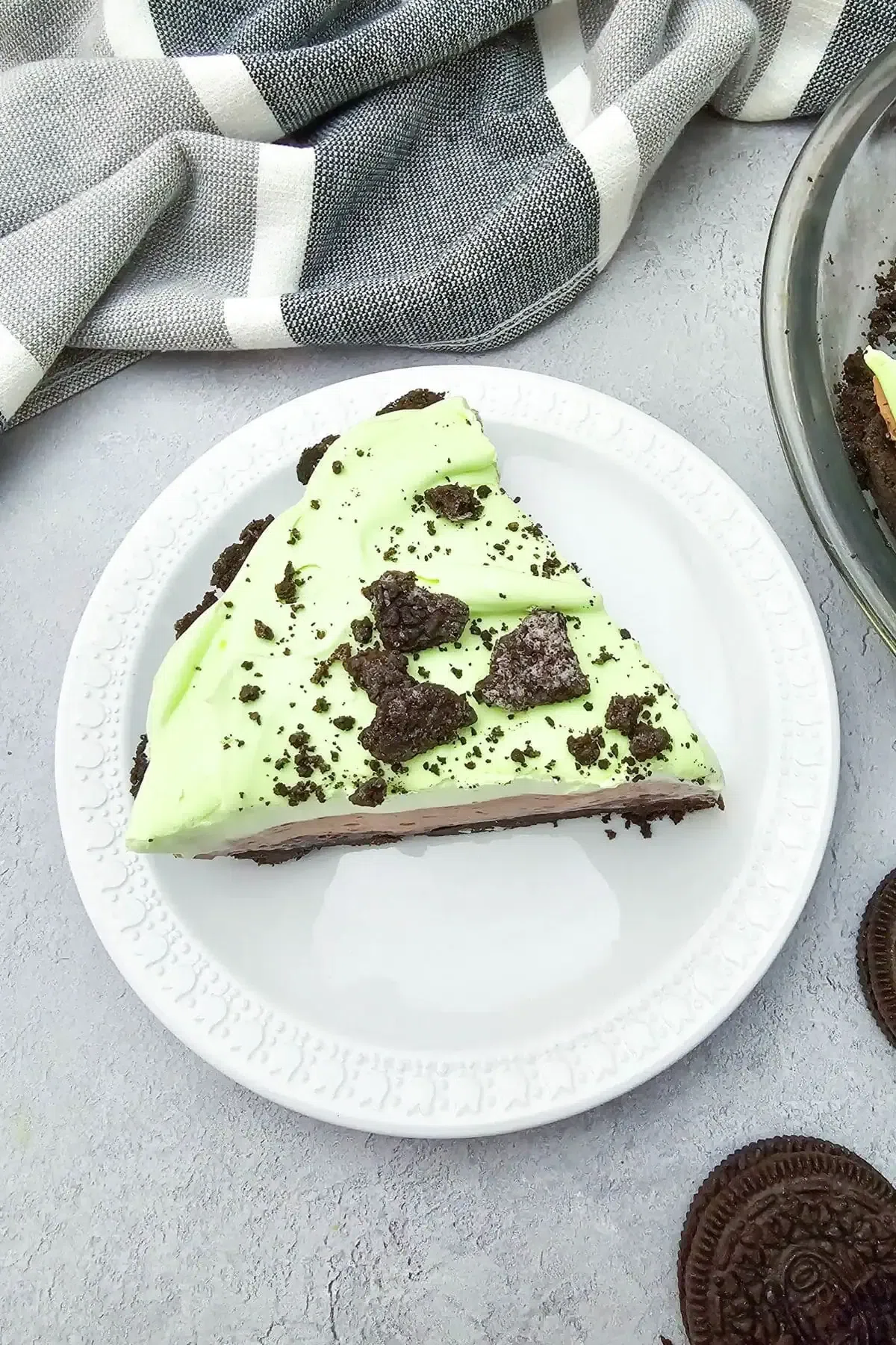 Mint Oreo Pudding Pie