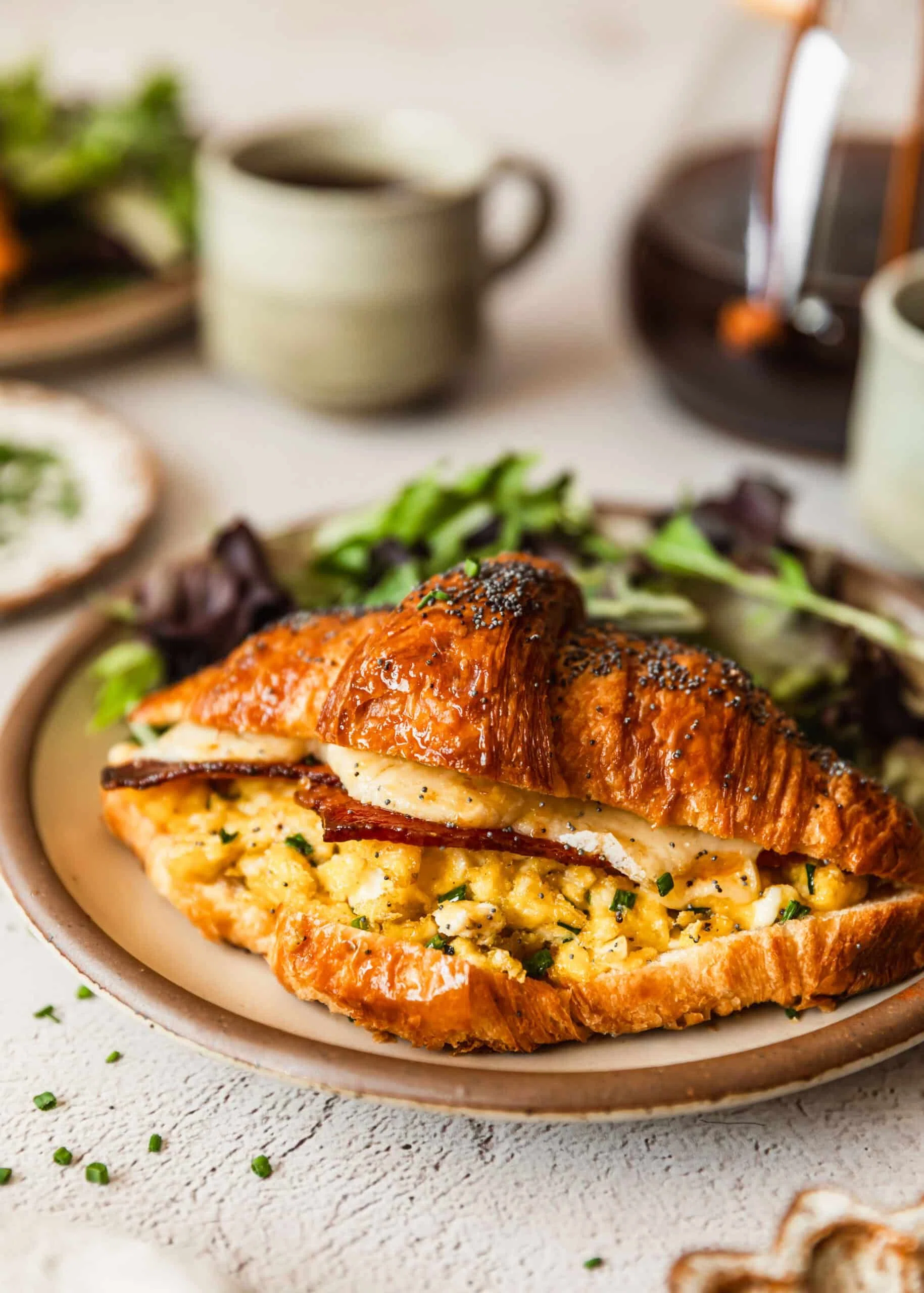 Sheet Pan Bacon, Egg, and Cheese Croissant Sandwiches