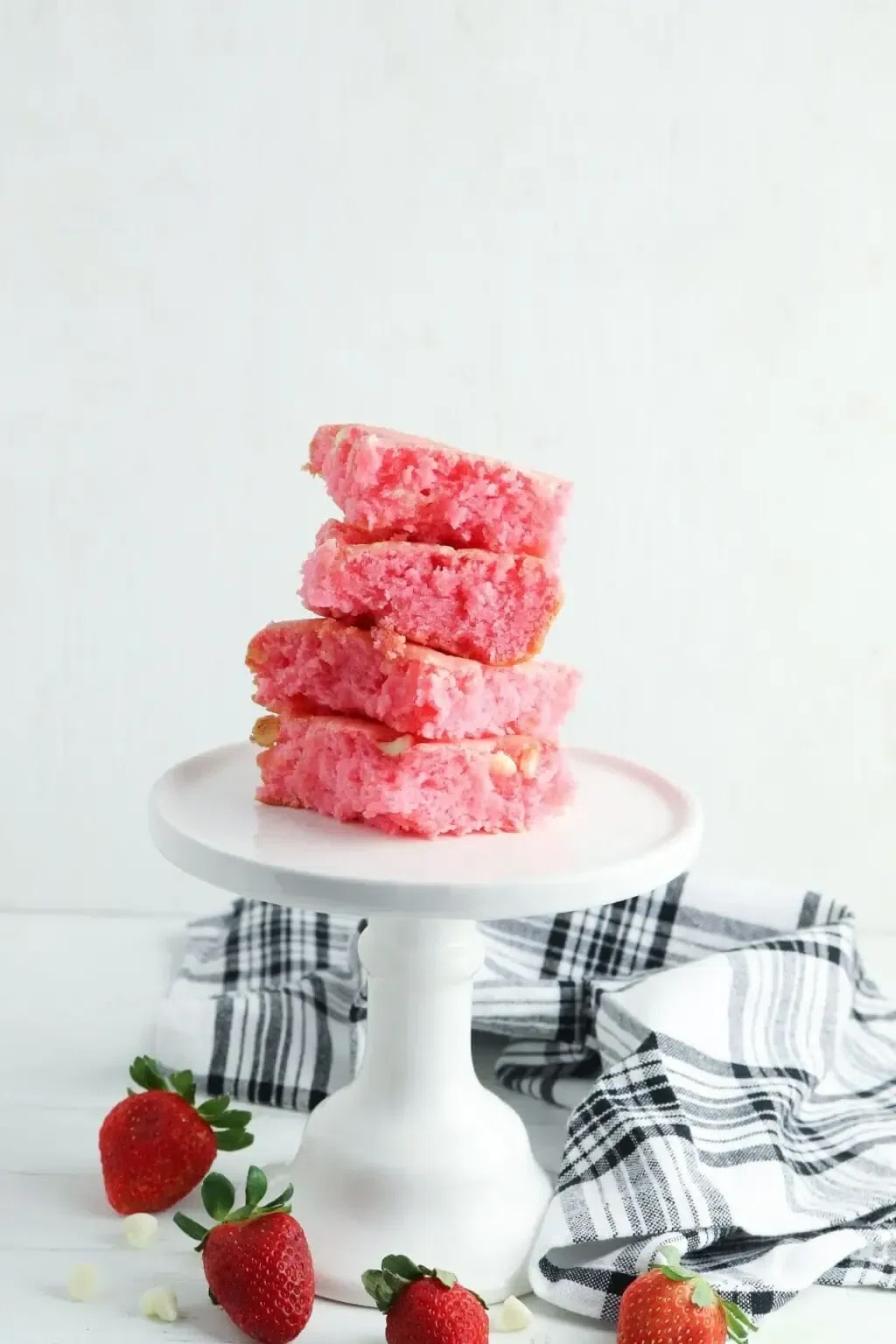Cake Mix Strawberry Brownies