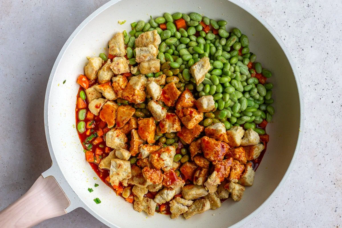 Gochujang Tofu & Edamame Stir Fry