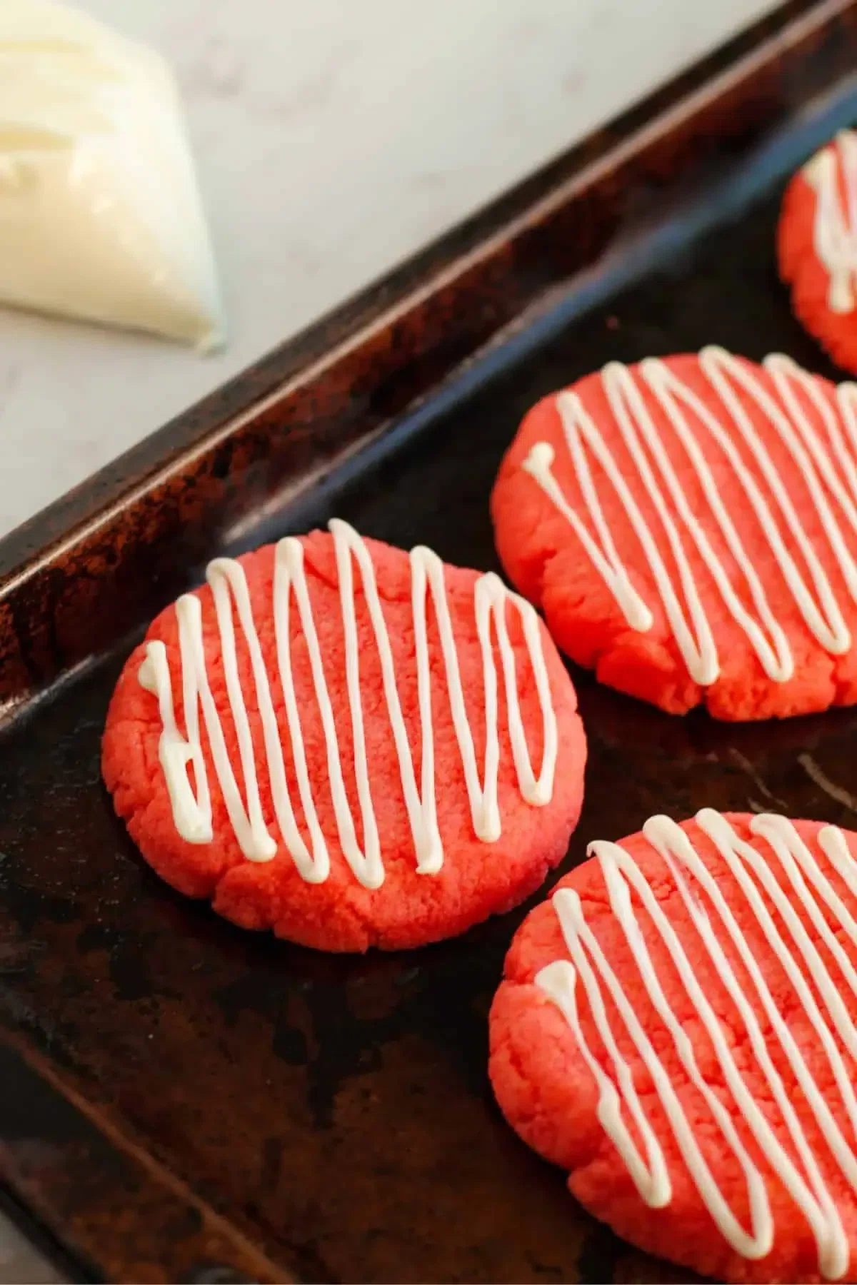 Strawberry Cake Mix Cookies