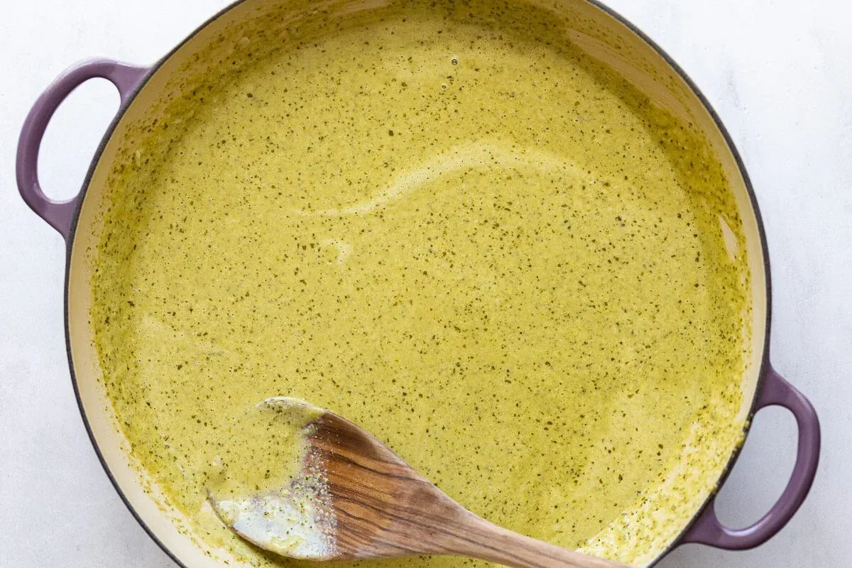 Pesto Cream Sauce (10 minutes!)