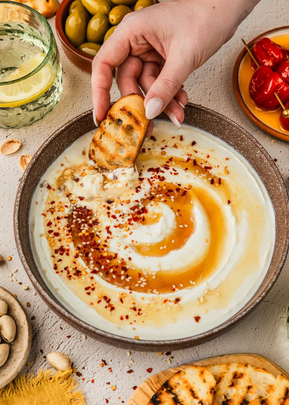 5-Minute Whipped Feta with Honey