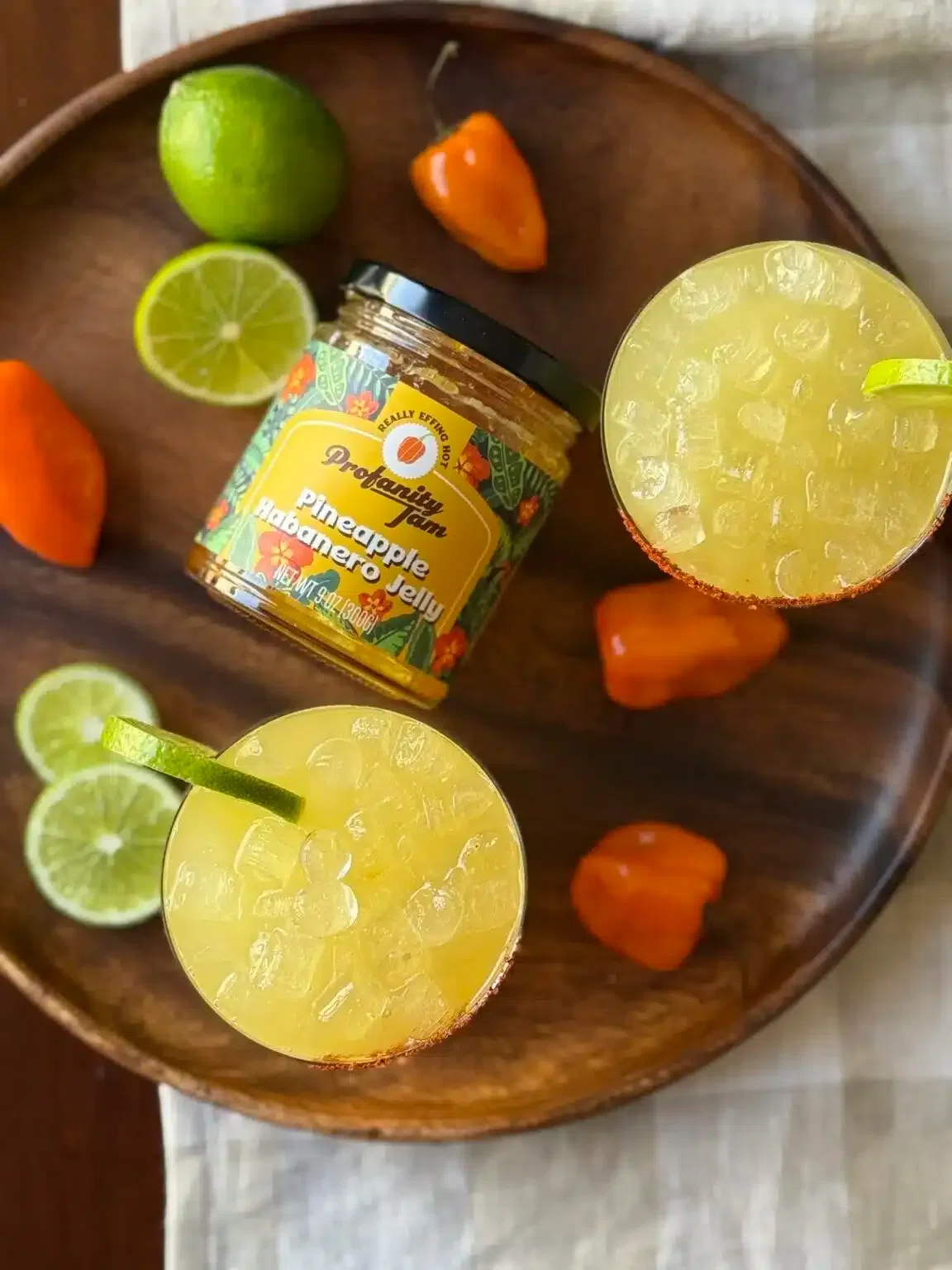 Pineapple Habanero Margaritas (Batch Cocktail)