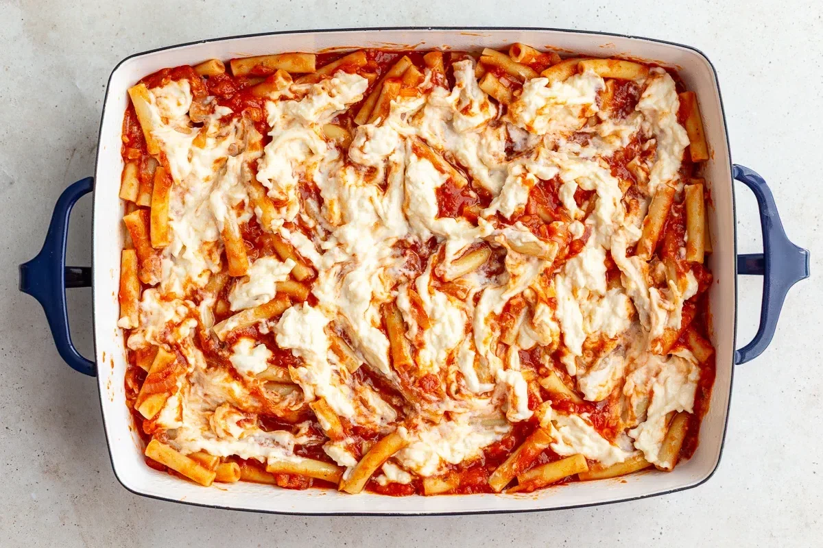 Easy Baked Ziti Without Meat