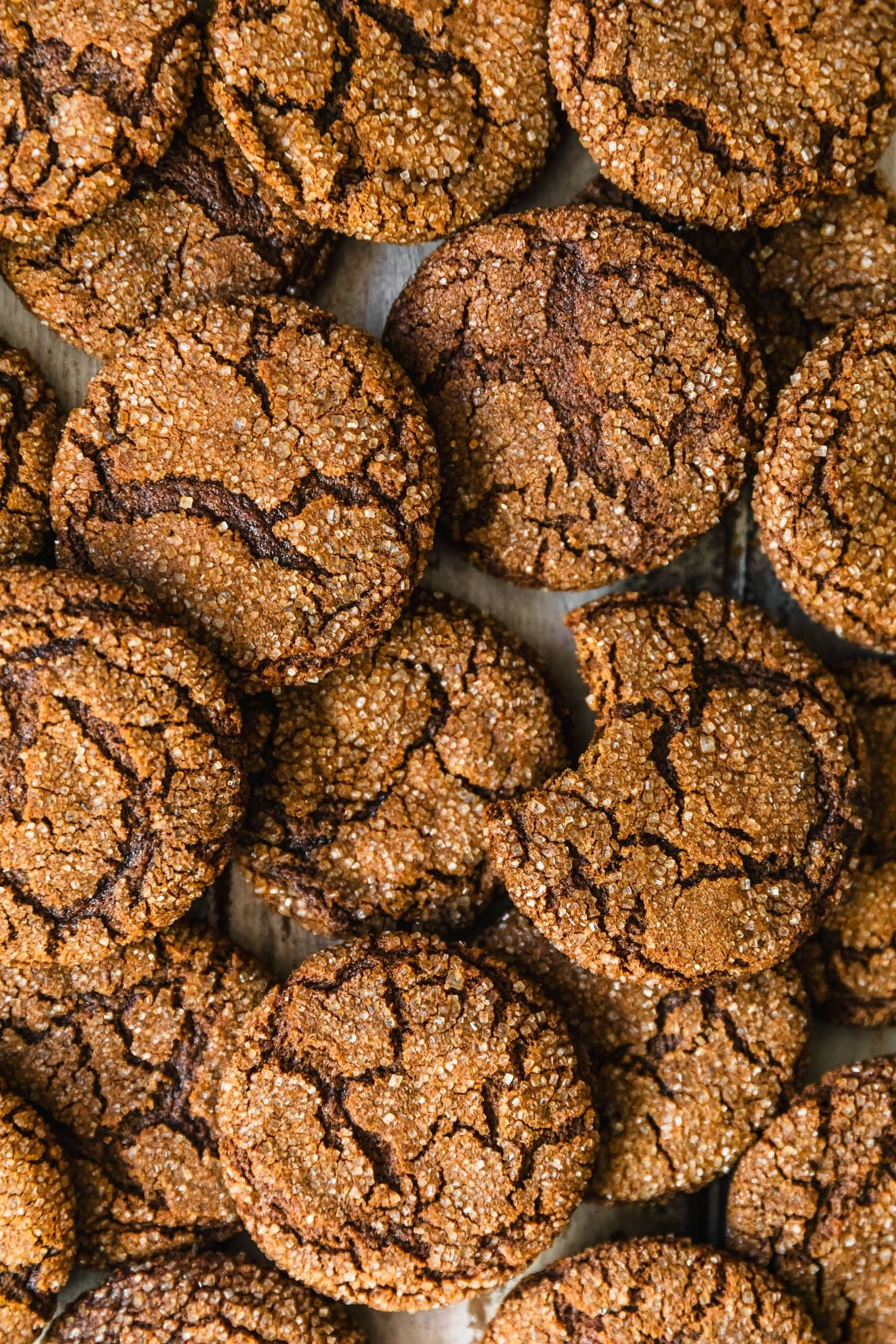 Chewy Molasses Crinkle Cookies