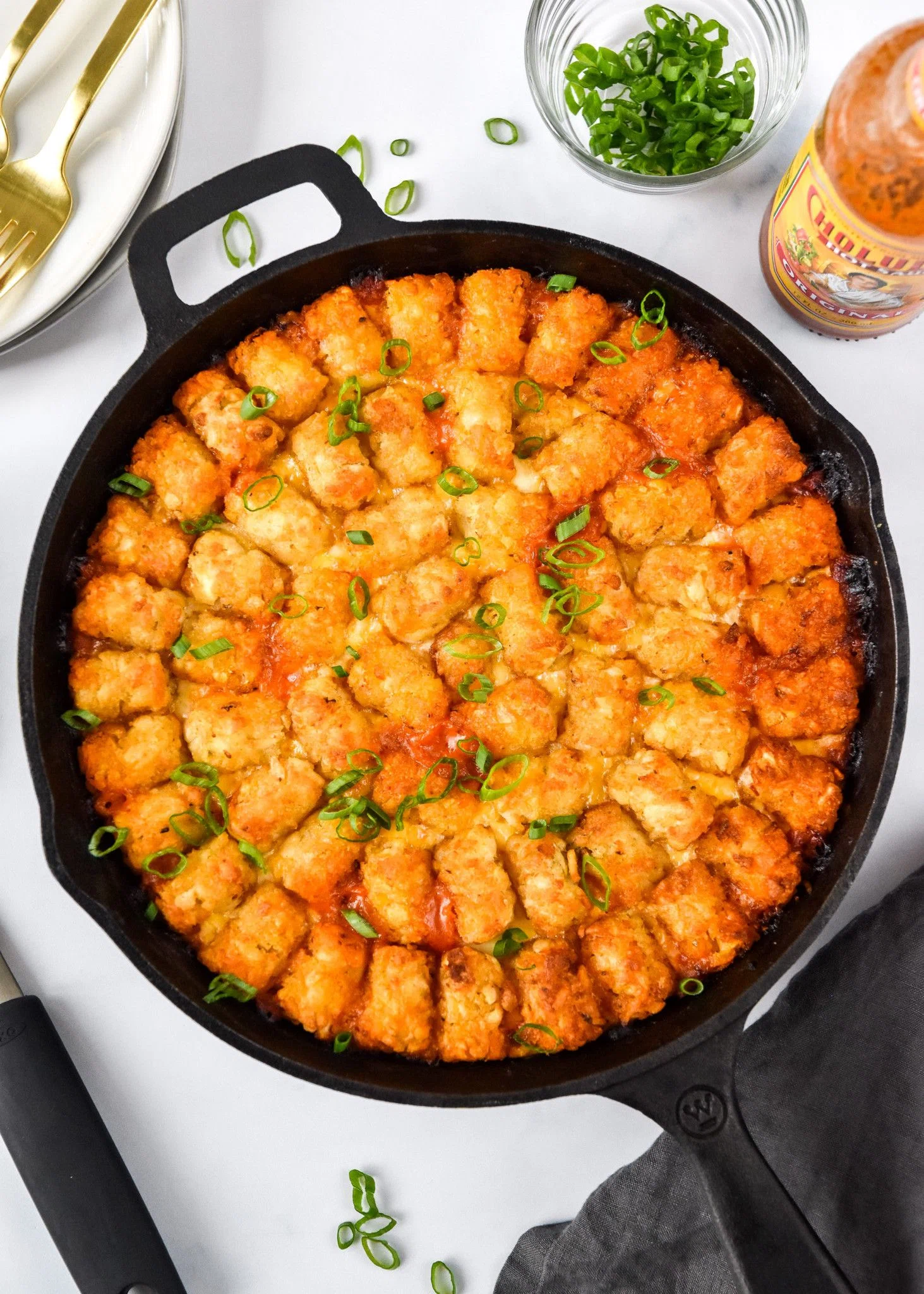 Turkey Sloppy Joe Tater Tot Casserole