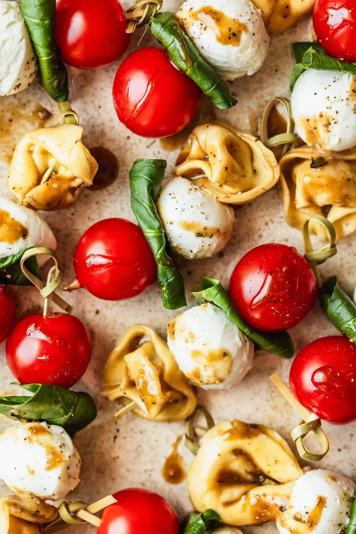 15-Minute Tortellini Caprese Skewers