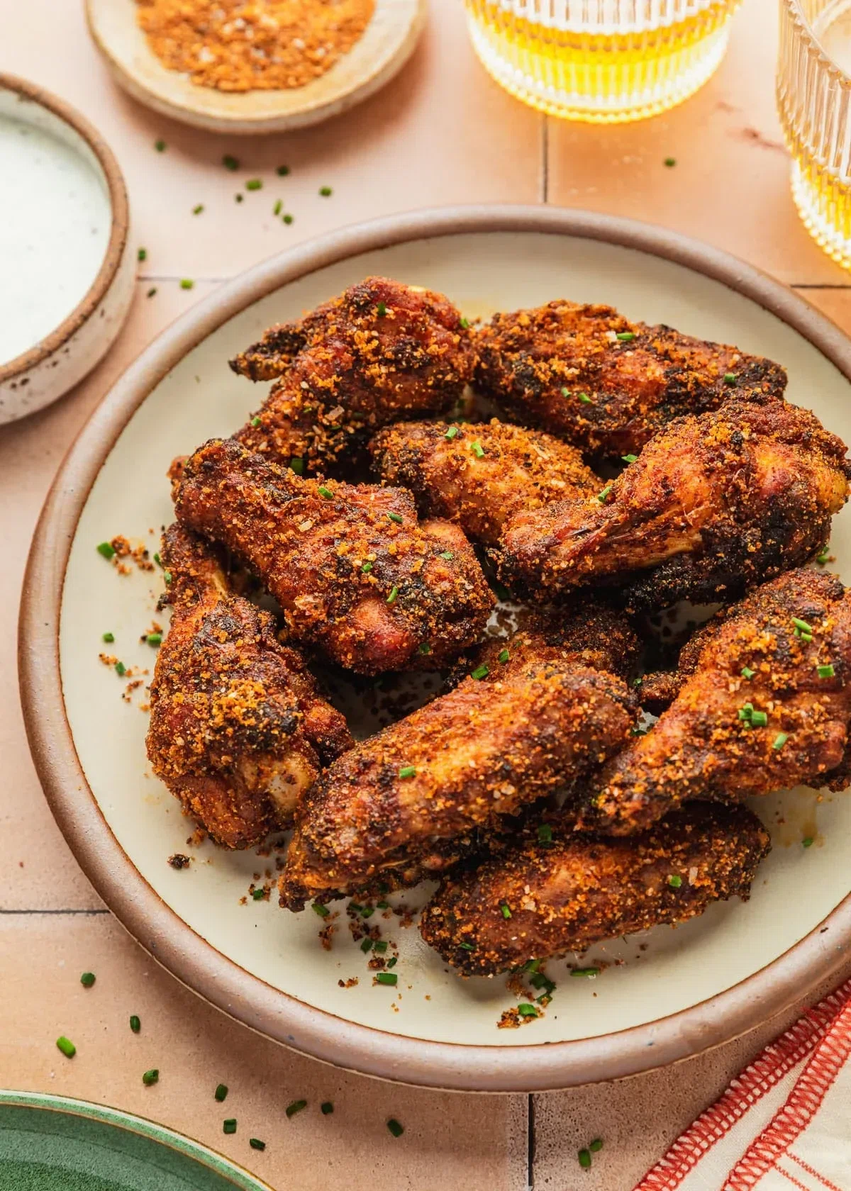 Dry Rub Chicken Wings in the Oven or Air Fryer