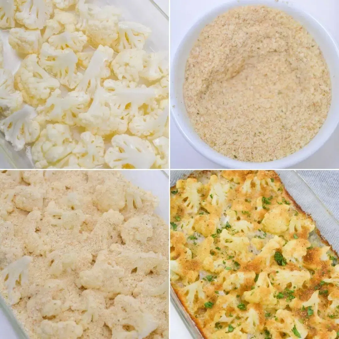 Sicilian Baked Cauliflower with Cheese