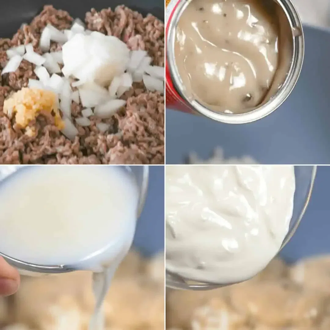 Hamburger and Hash Brown Casserole