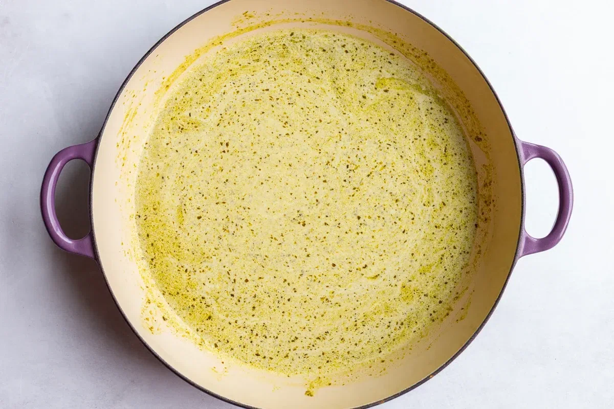 Pesto Cream Sauce (10 minutes!)