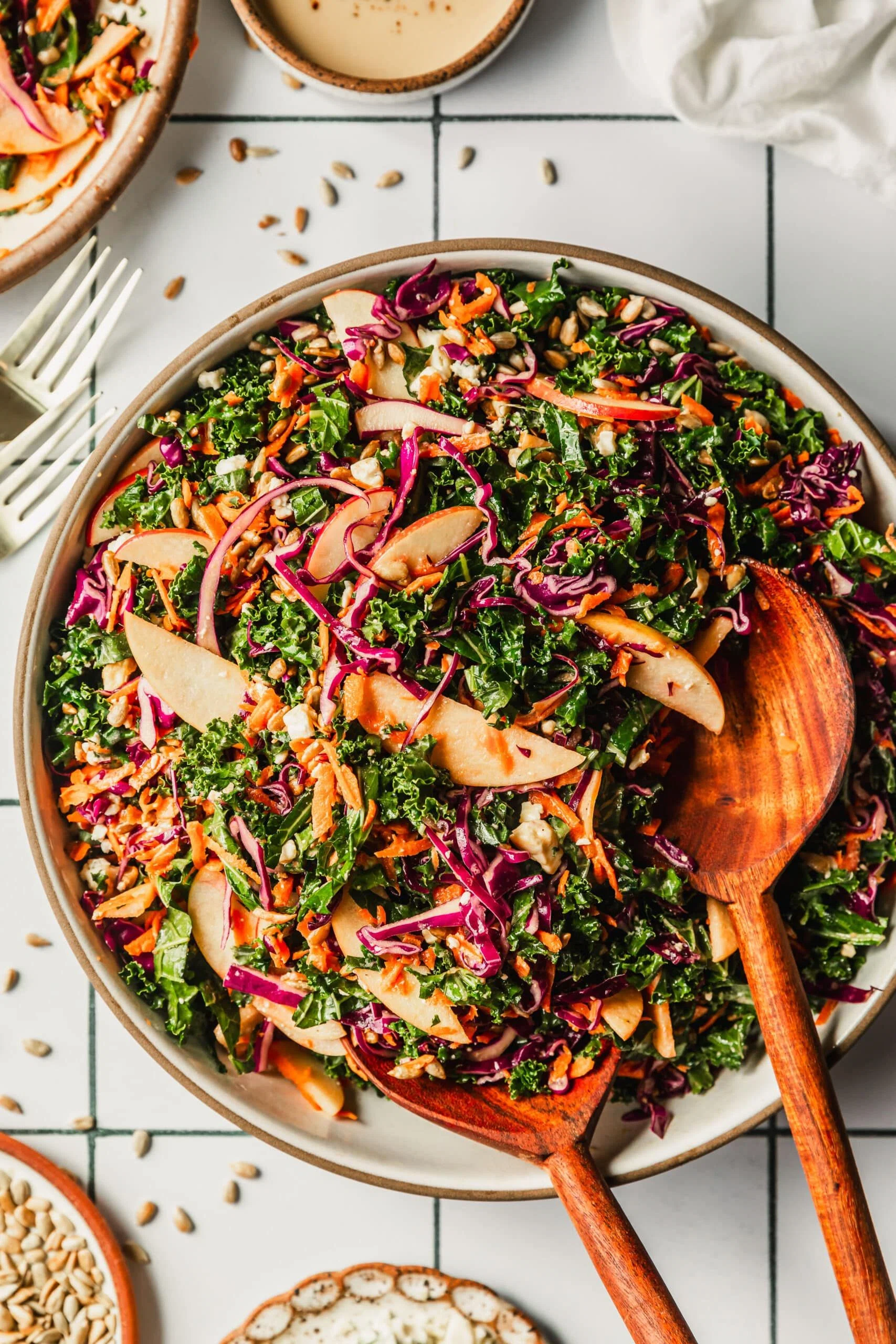 Kale and Apple Slaw with Honey Dijon Dressing
