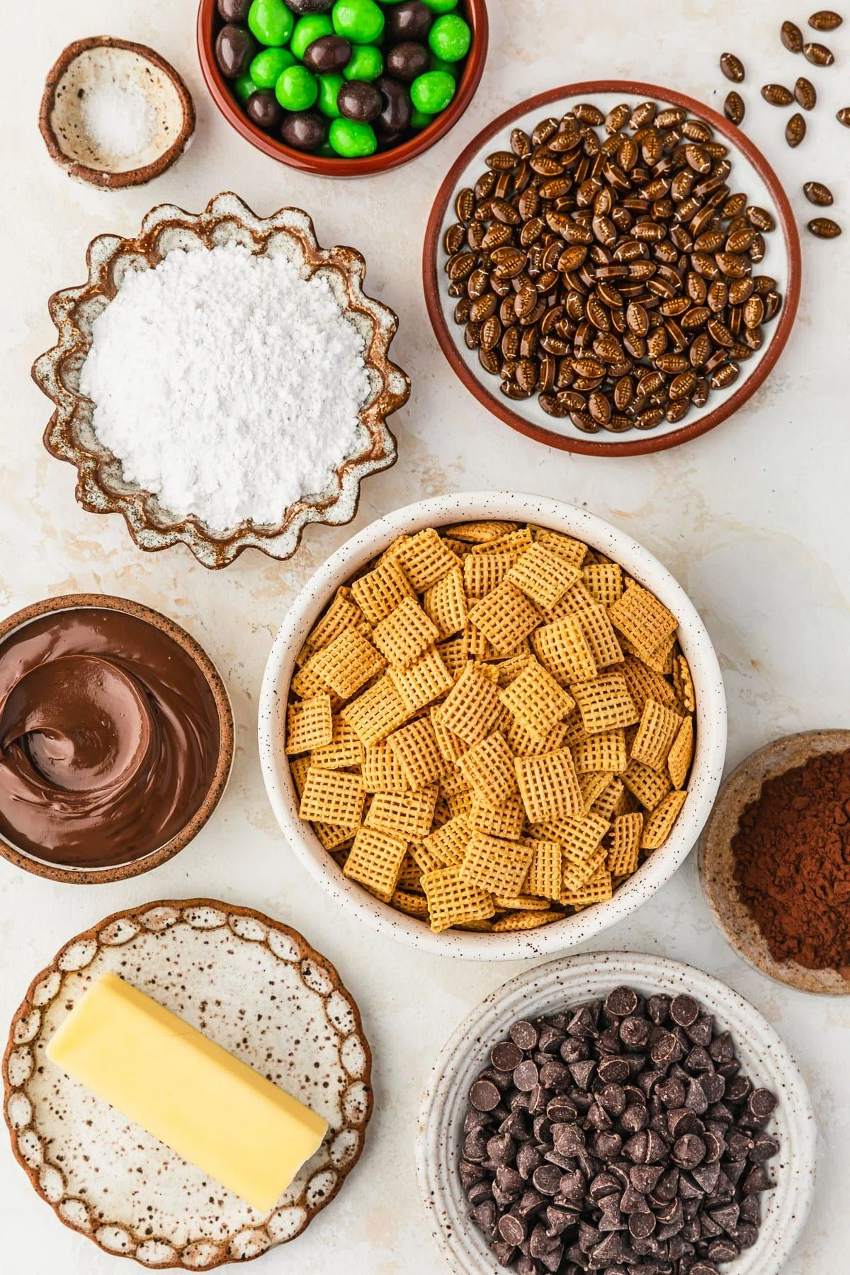 Easy Football Muddy Buddies for Game Day