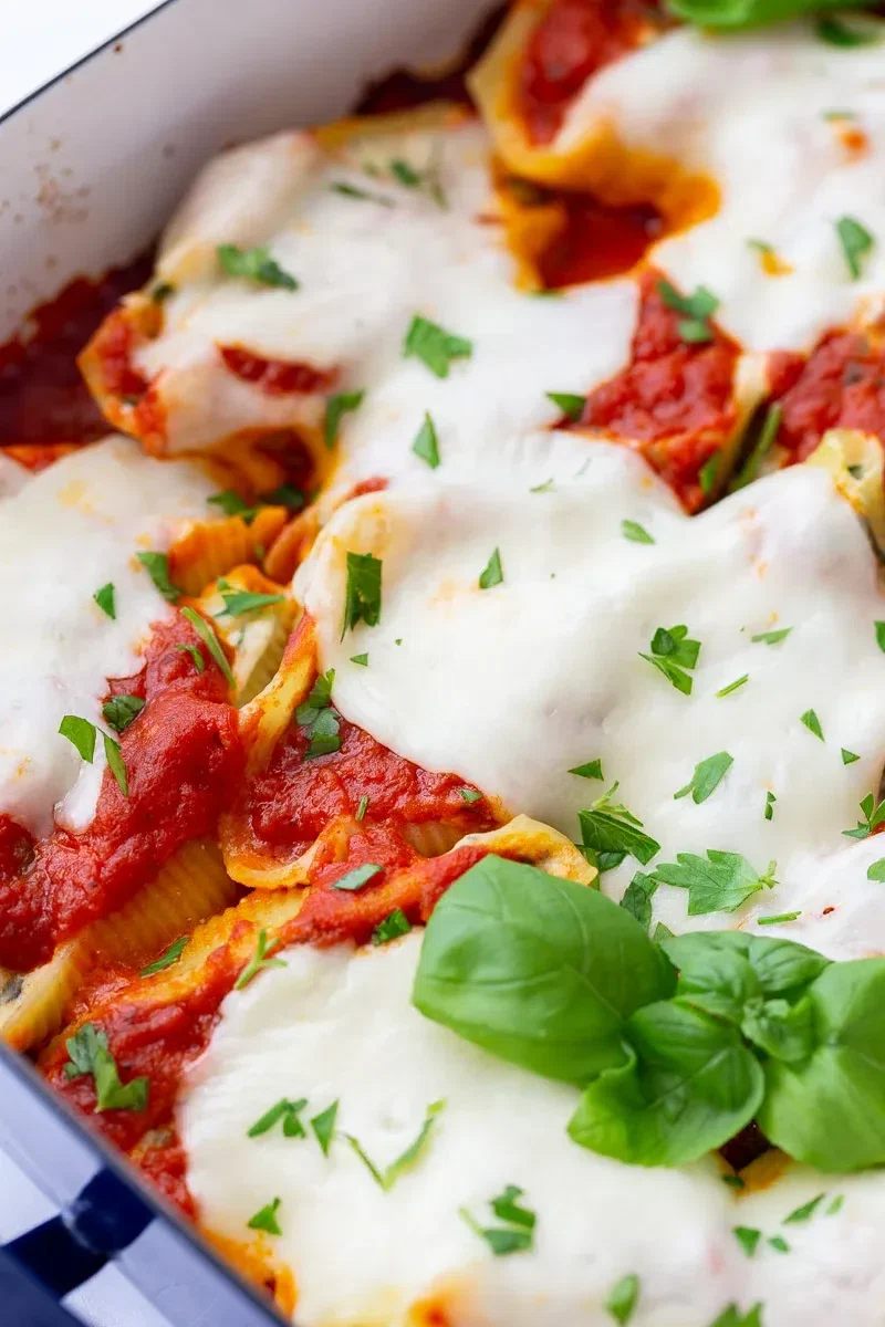 Spinach and Ricotta Stuffed Shells