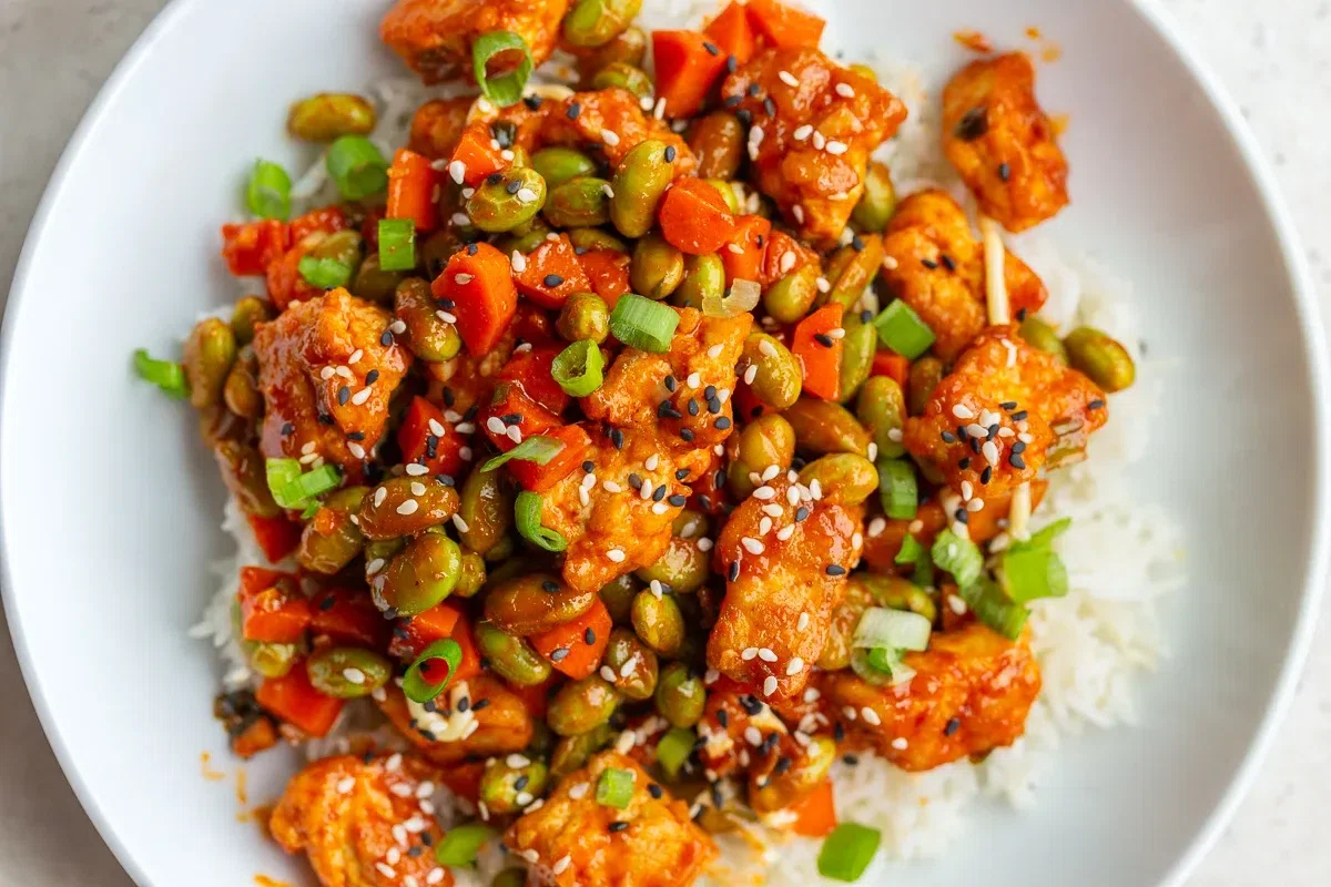 Gochujang Tofu & Edamame Stir Fry