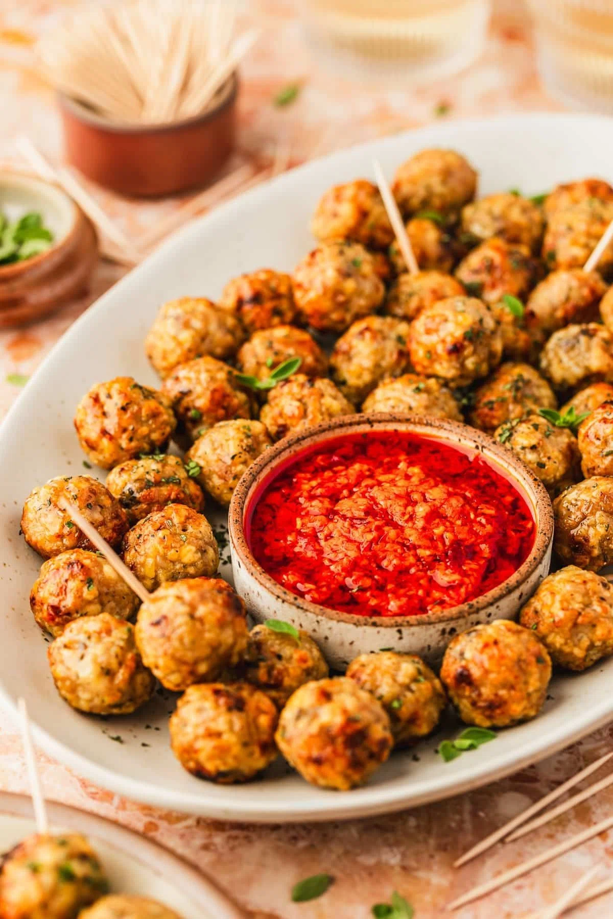 Air-Fryer Chicken Meatballs