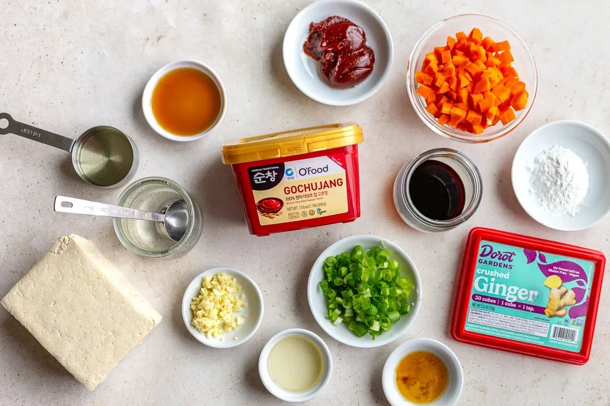 Gochujang Tofu & Edamame Stir Fry