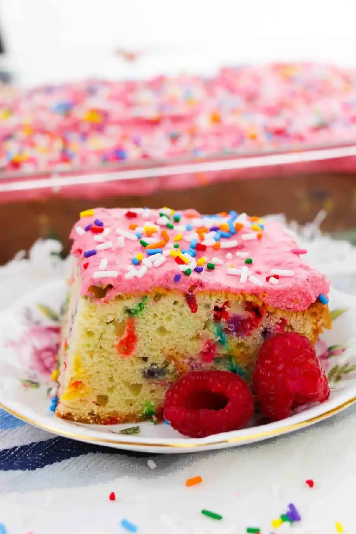 Homemade Confetti Cake