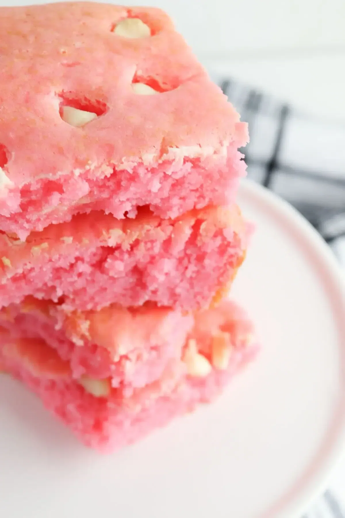 Cake Mix Strawberry Brownies