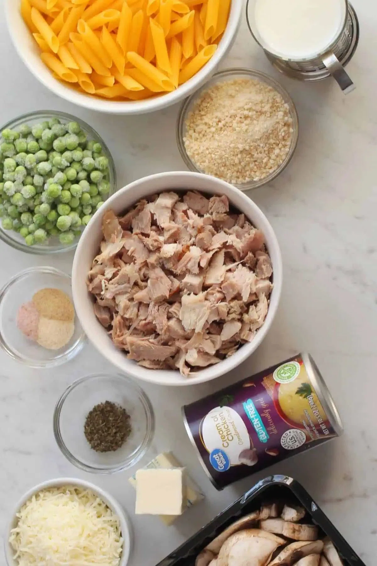 Leftover Turkey Pasta Casserole