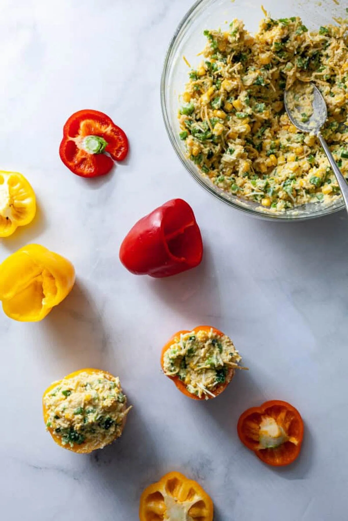Polenta Stuffed Peppers