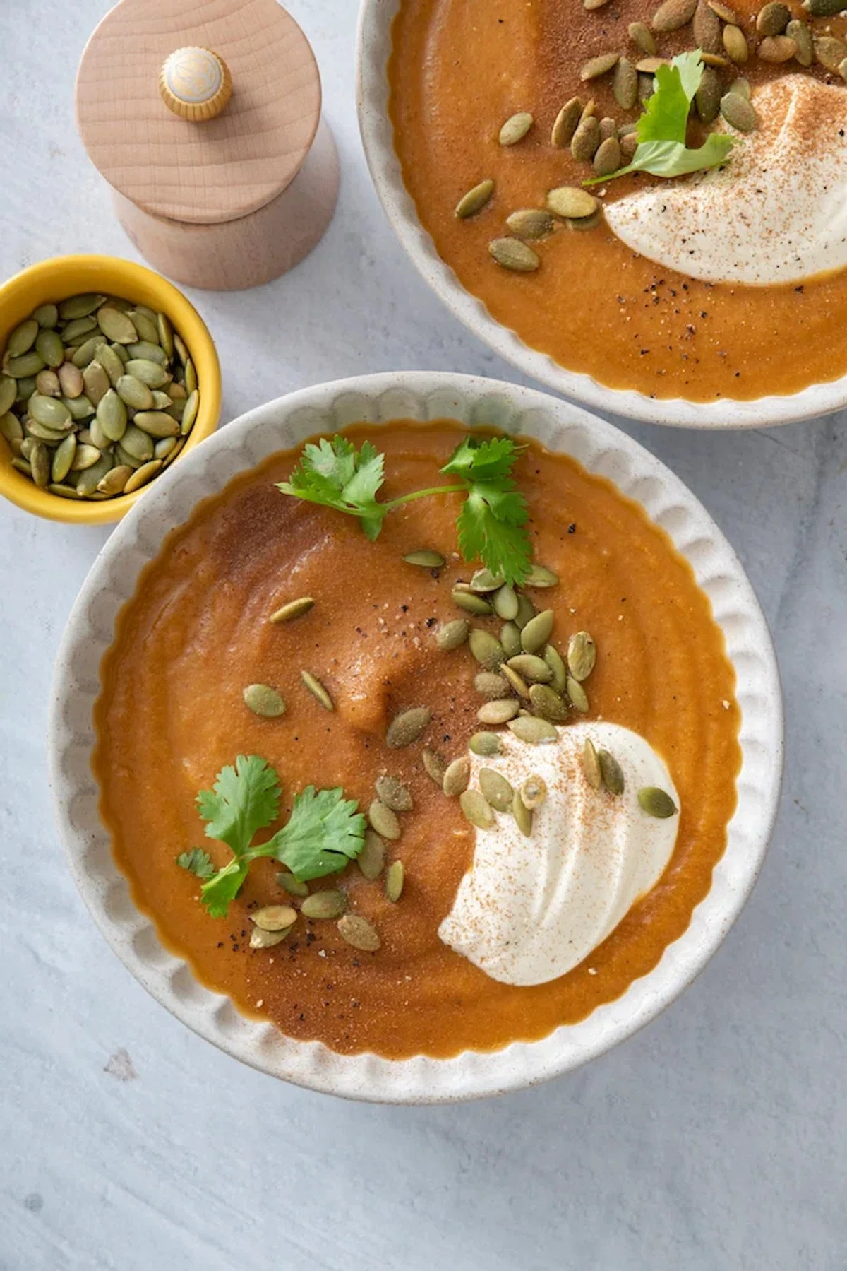 Spiced Carrot Cauliflower Soup