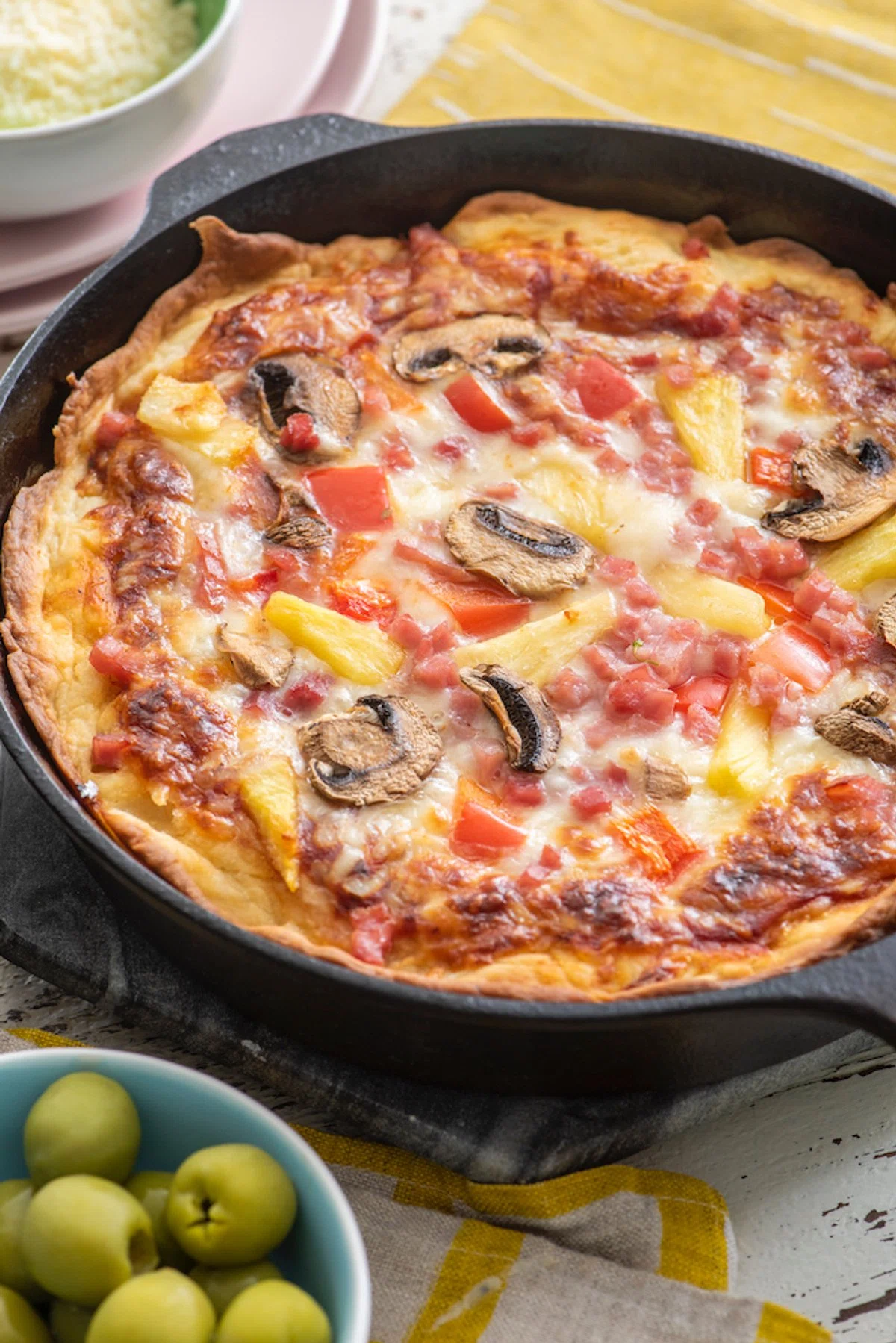 Deep Dish Cast Iron Pizza
