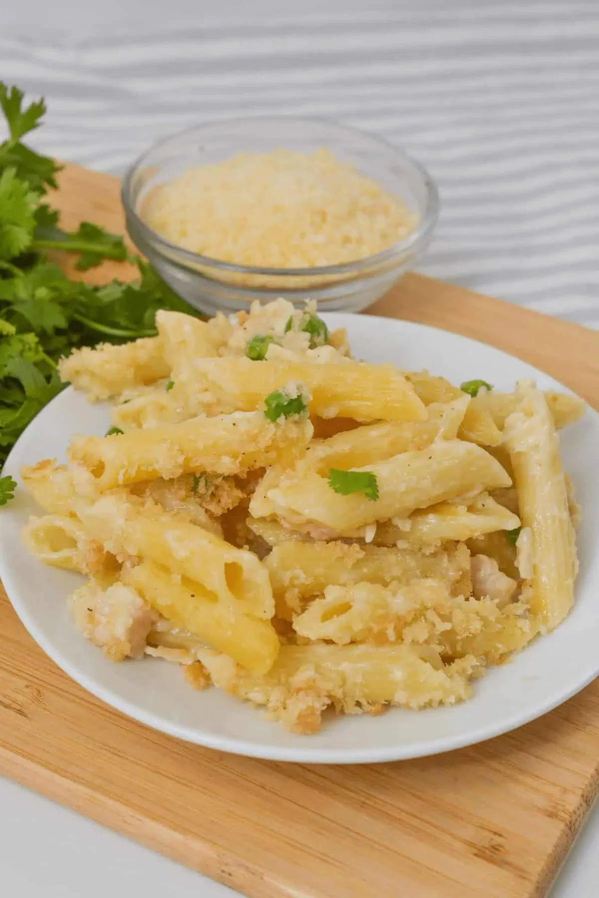 Garlic Parmesan Pasta with Chicken