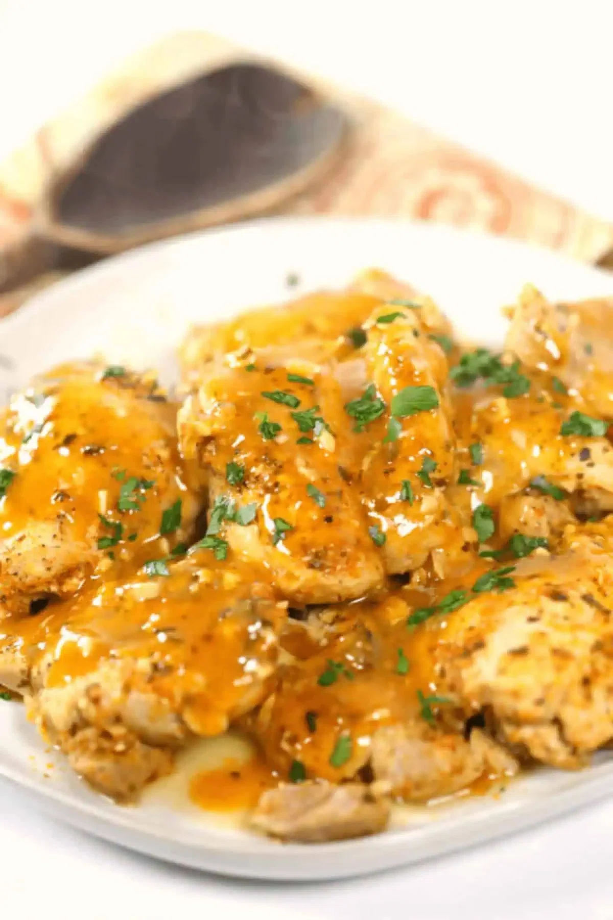 Instant Pot Bone In Chicken Thighs with Peri Peri Sauce