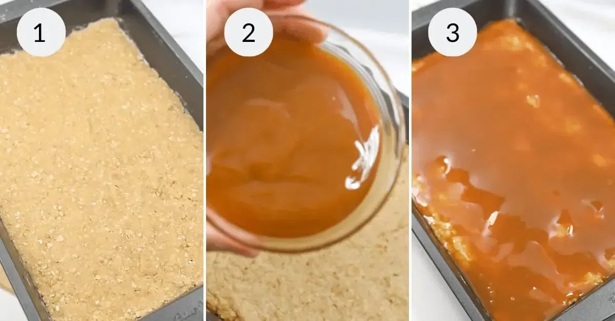 Twix Oatmeal Caramel Bars