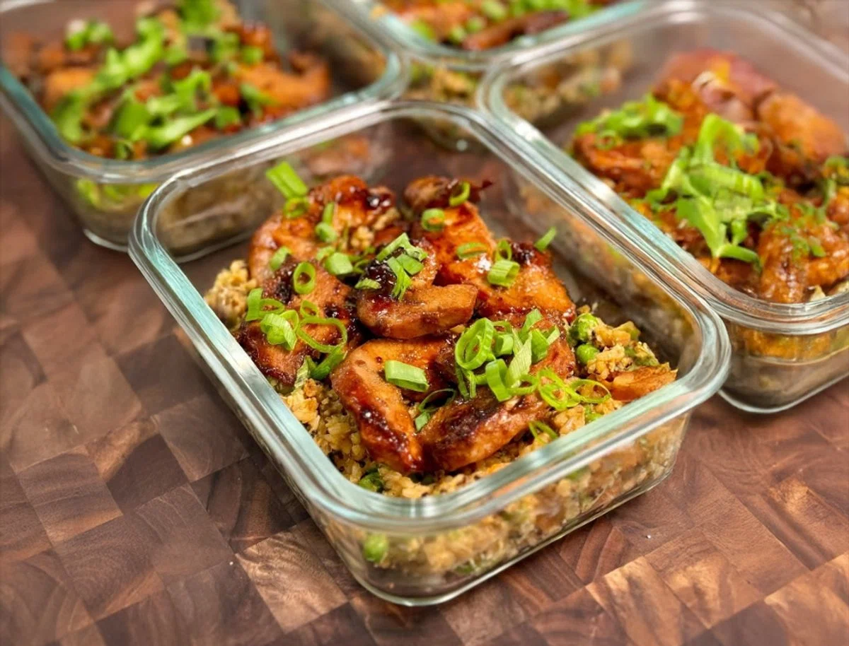 High Protein Chicken Fried Rice Meal Prep
