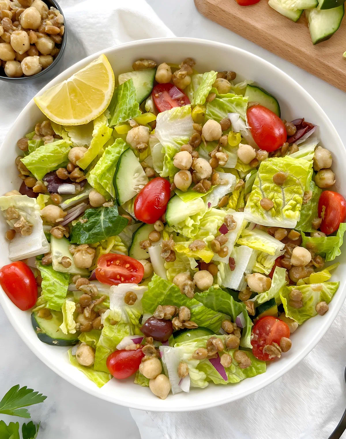 Chickpea and Lentil Salad