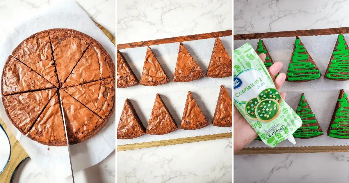 Christmas Tree Brownies