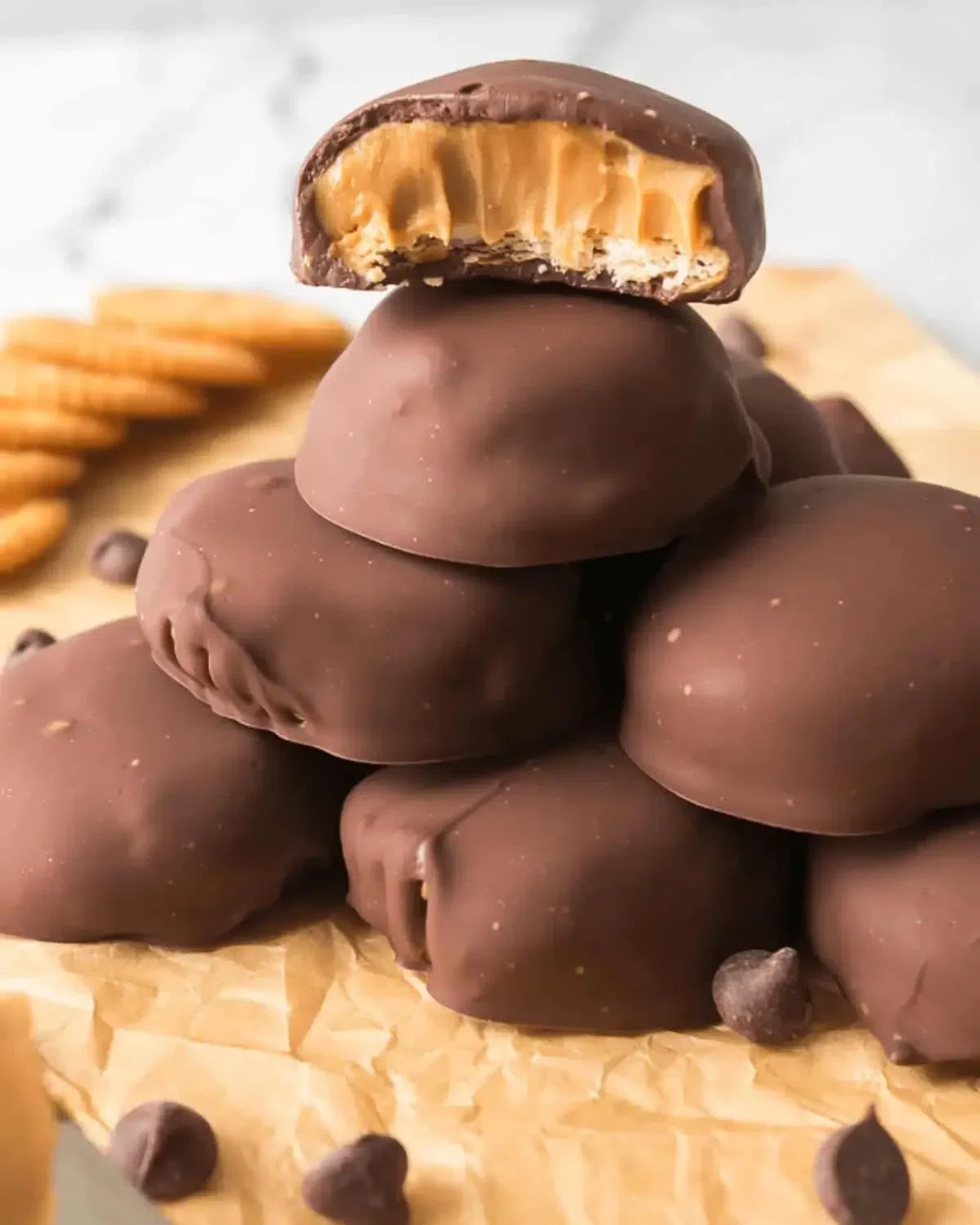 Peanut Butter Patties (Girl Scout Tagalongs)