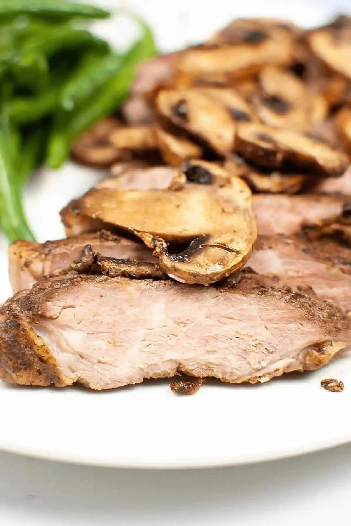 Air Fryer Ribeye Steak and Mushrooms