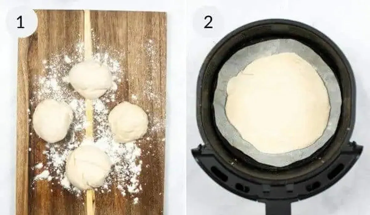 Air Fryer Pizza Margherita