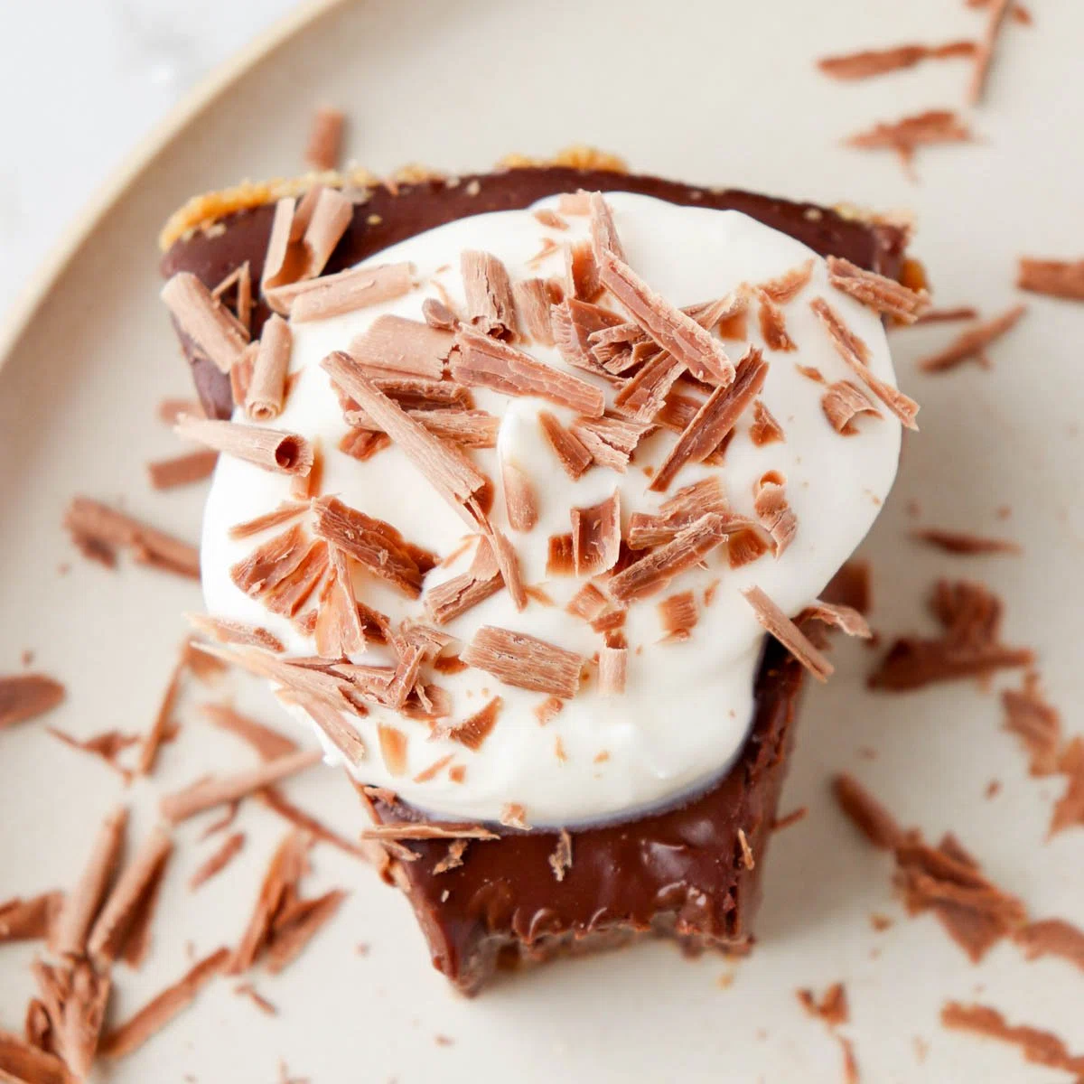 Dark Chocolate Cream Pie