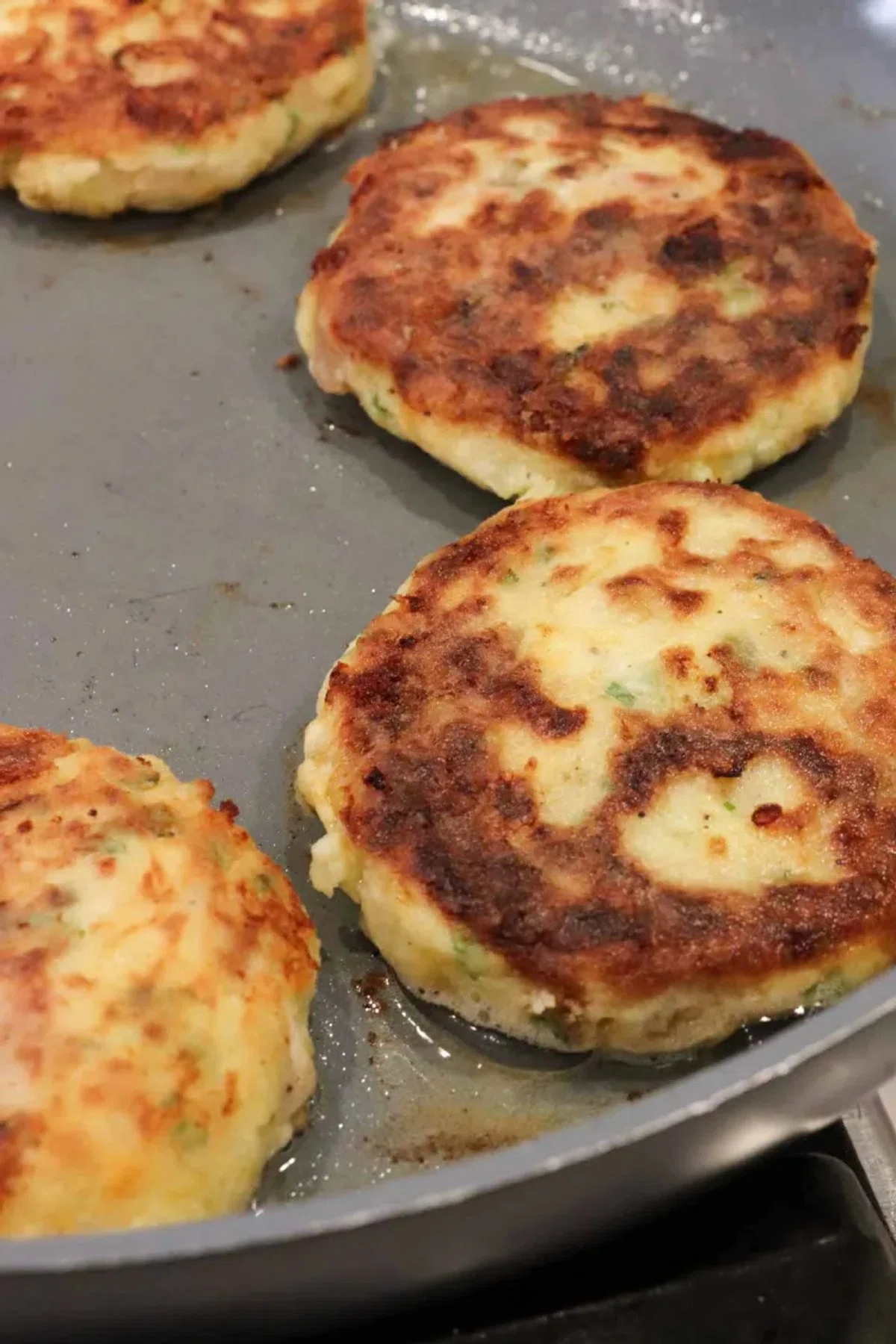 Loaded Mashed Potato Cakes with Leftover Turkey and Sides