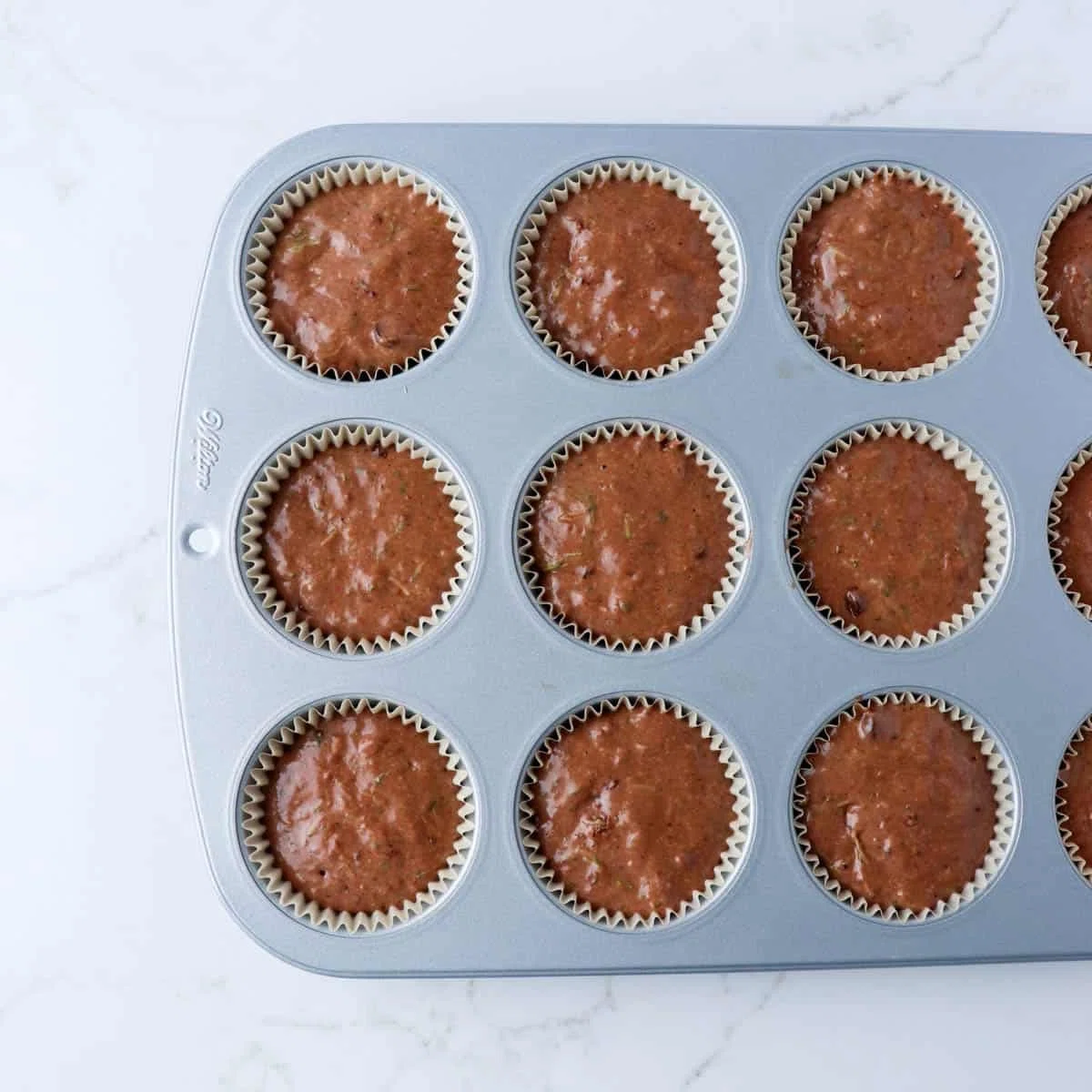 Double Chocolate Zucchini Muffins