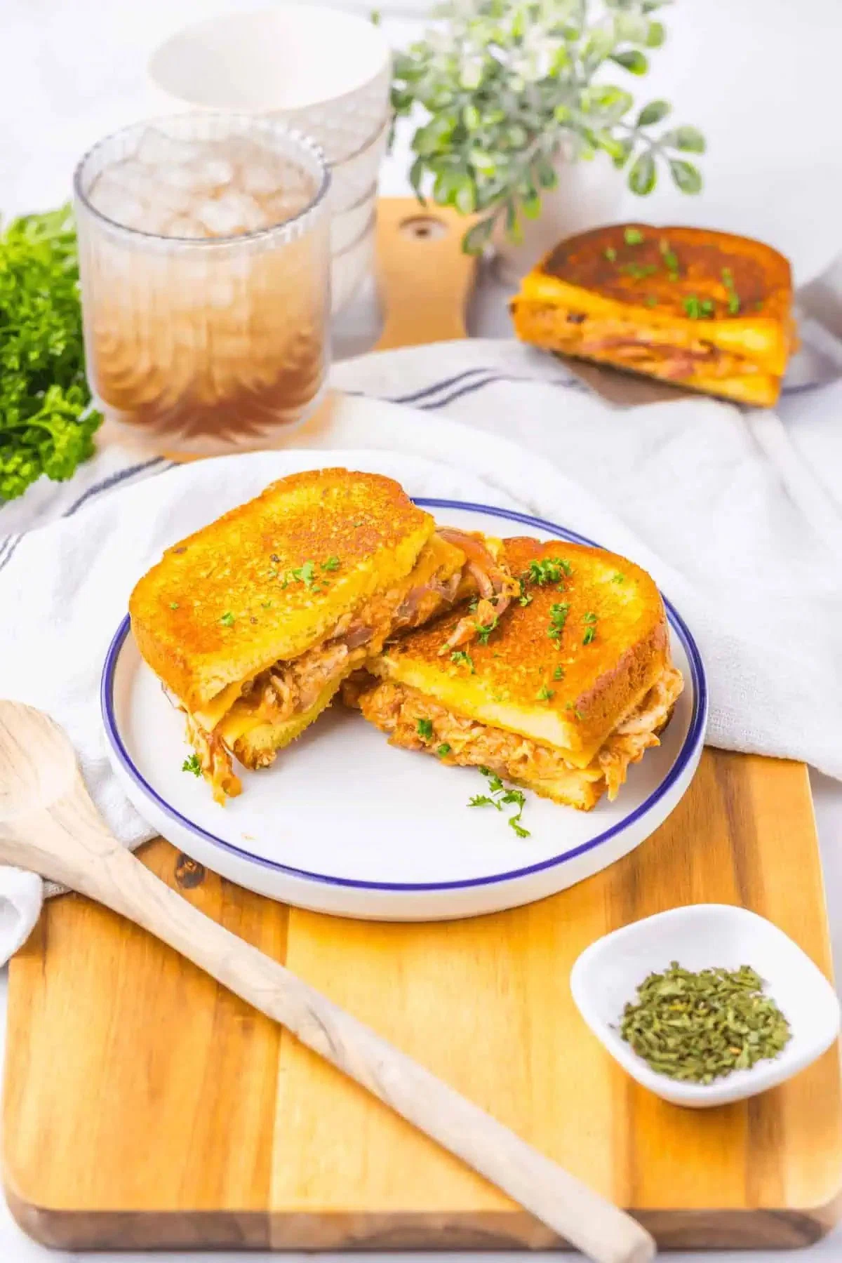 Buffalo Chicken Grilled Cheese