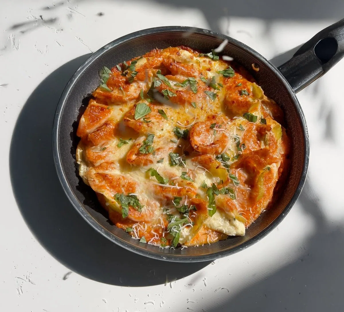 Stuffed Shells with Vodka Sauce