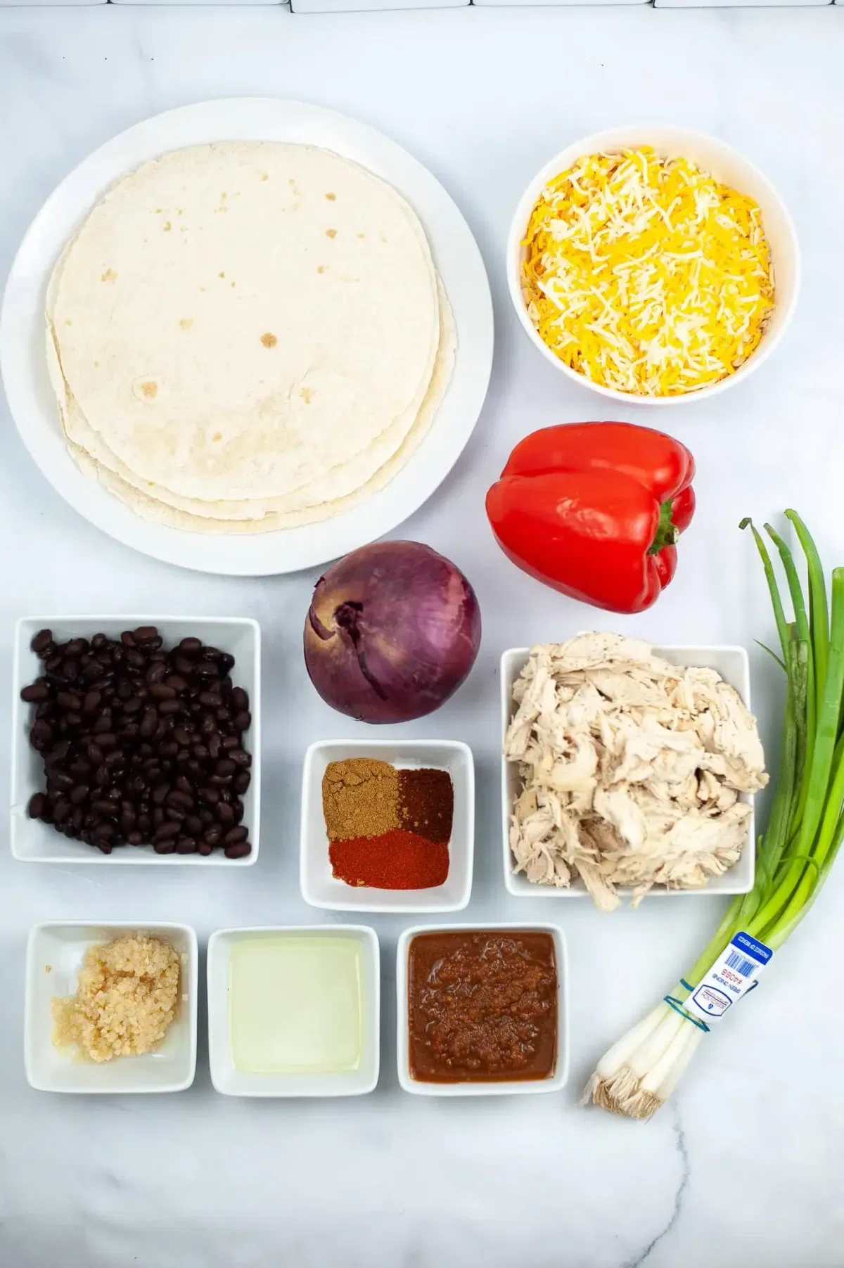 Shredded Chicken Quesadilla