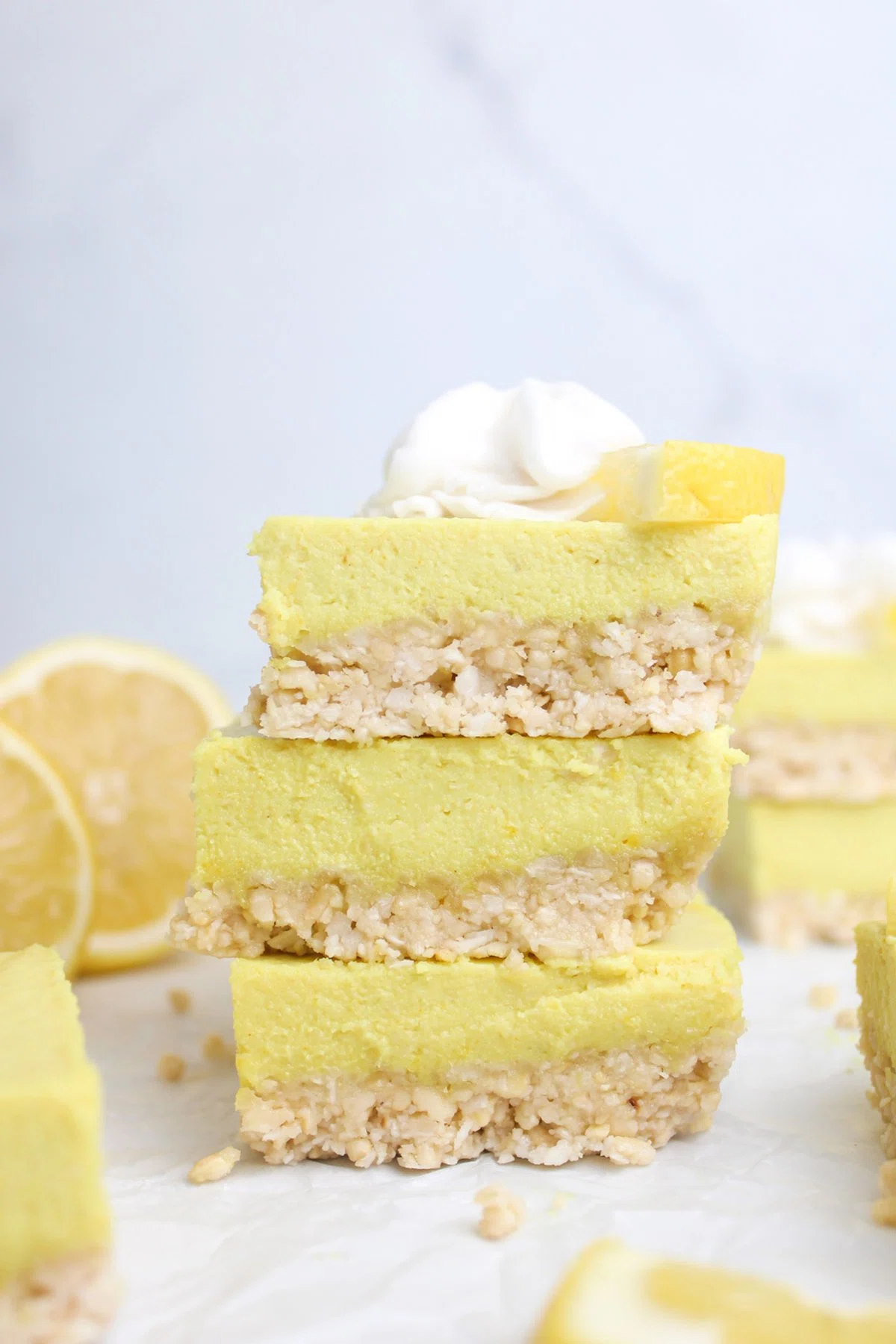 Vegan Lemon Cheesecake Bars