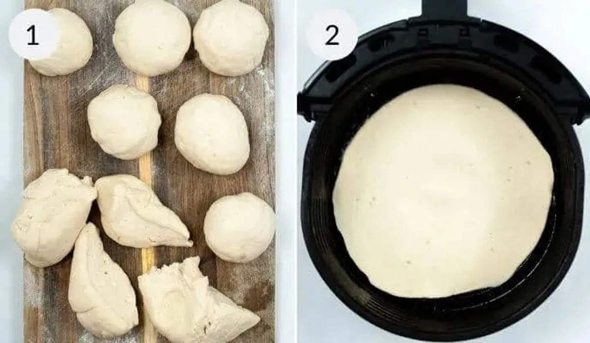 Air Fryer Garlic Naan Bread
