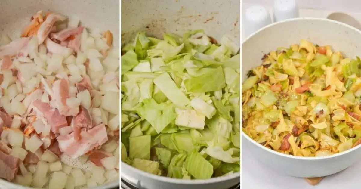Haluski (Cabbage and Noodles) 