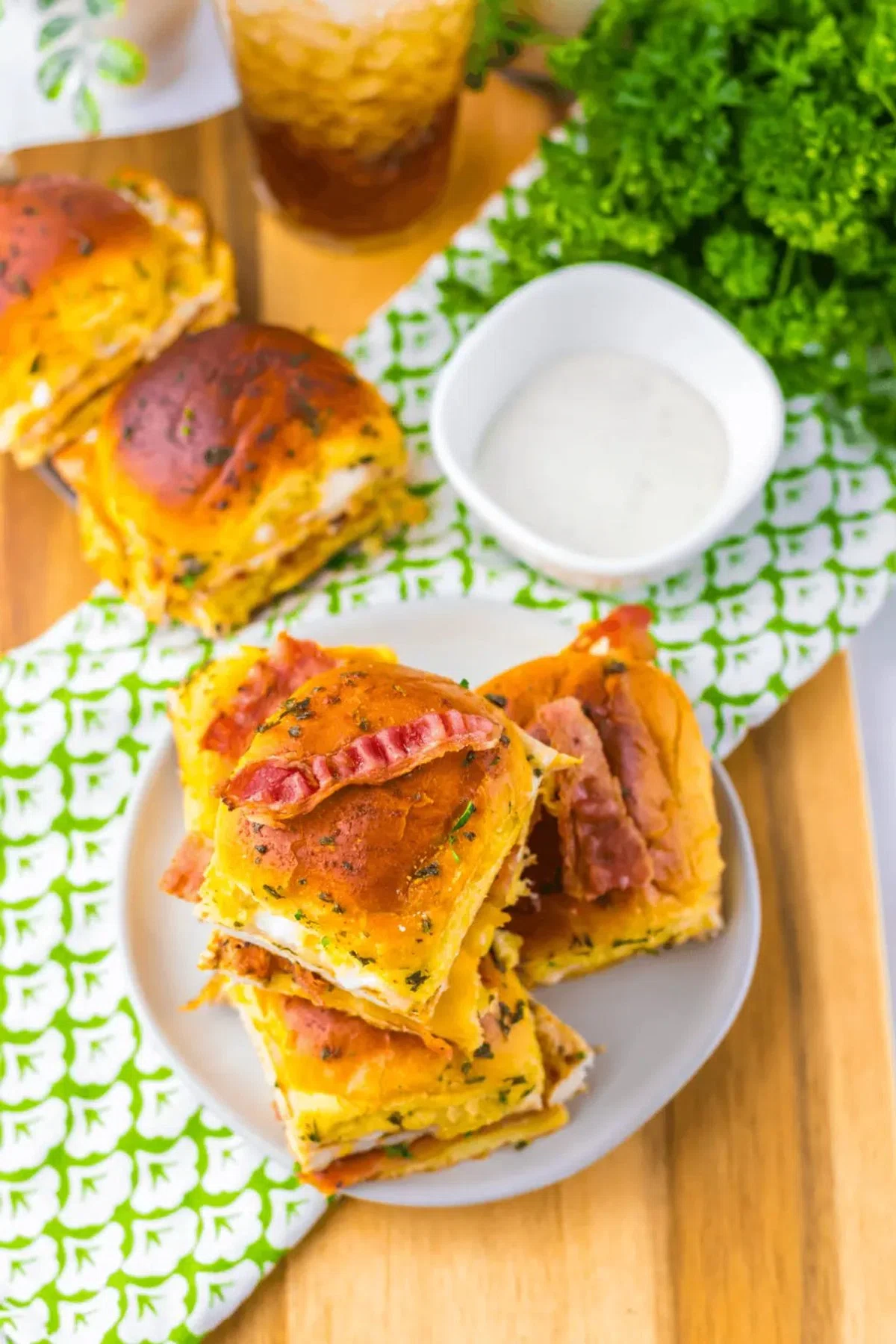 Chicken Bacon Ranch Sliders