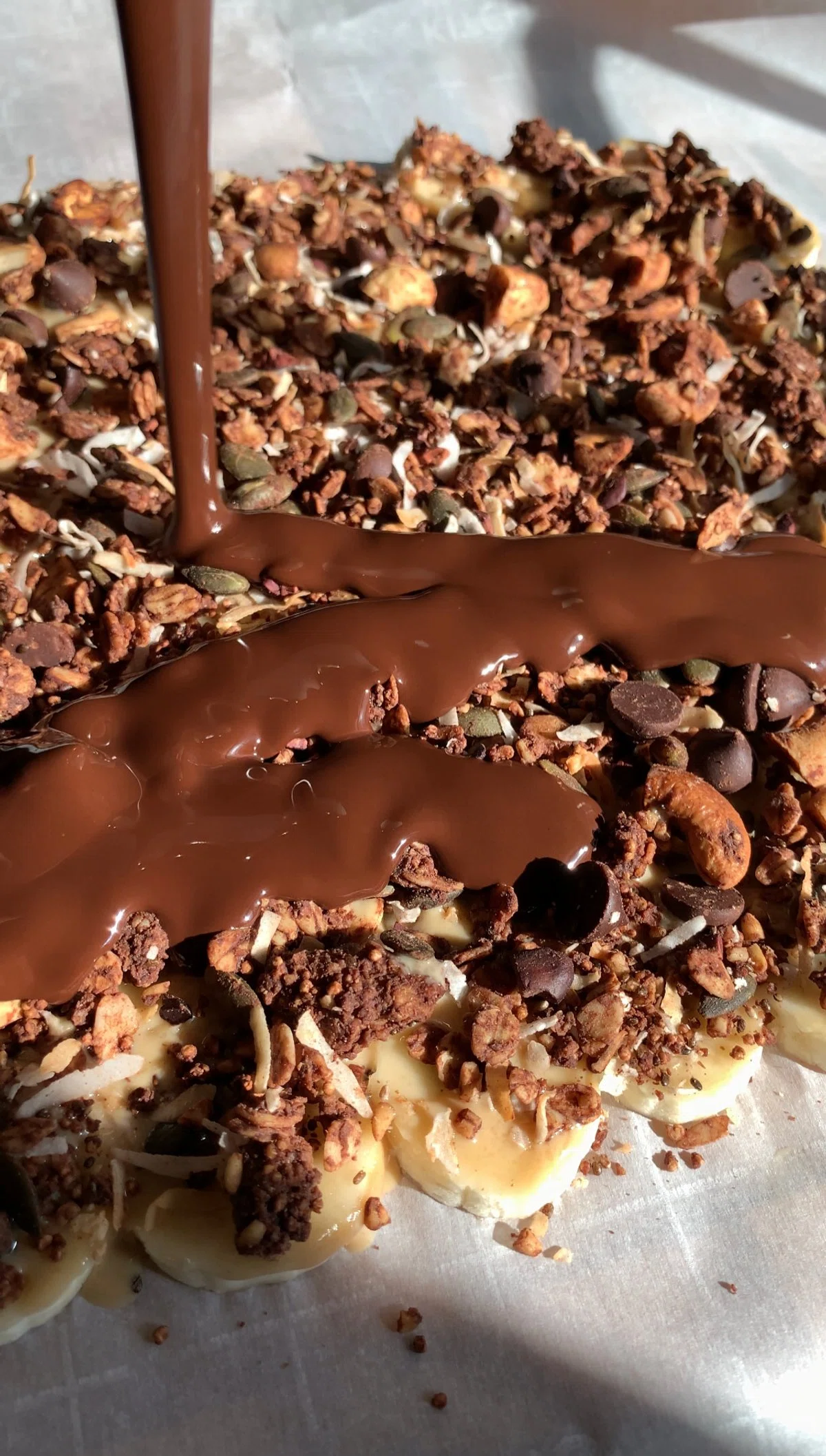 Sesame Granola Banana Bark