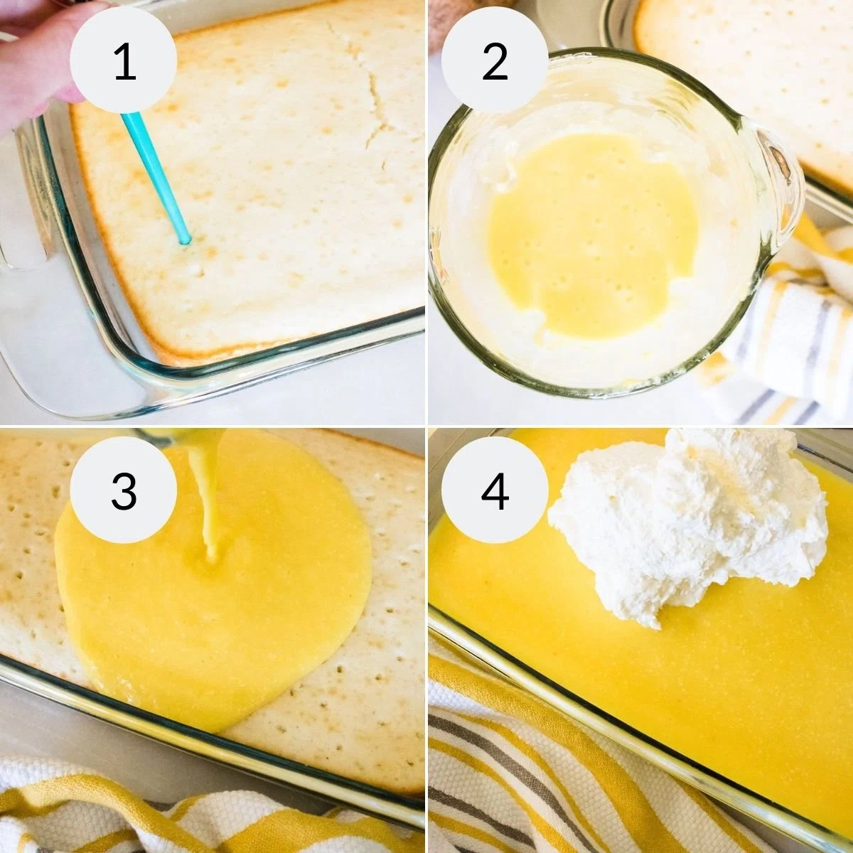 Pina Colada Poke Cake