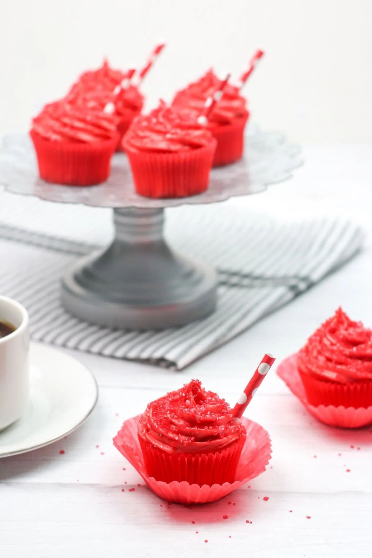 Shirley Temple Cherry Cupcakes